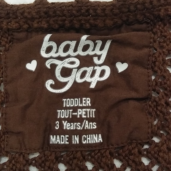 Baby Gap Chocolate Brown Cardigan Size 3 Years - Picture 5 of 7